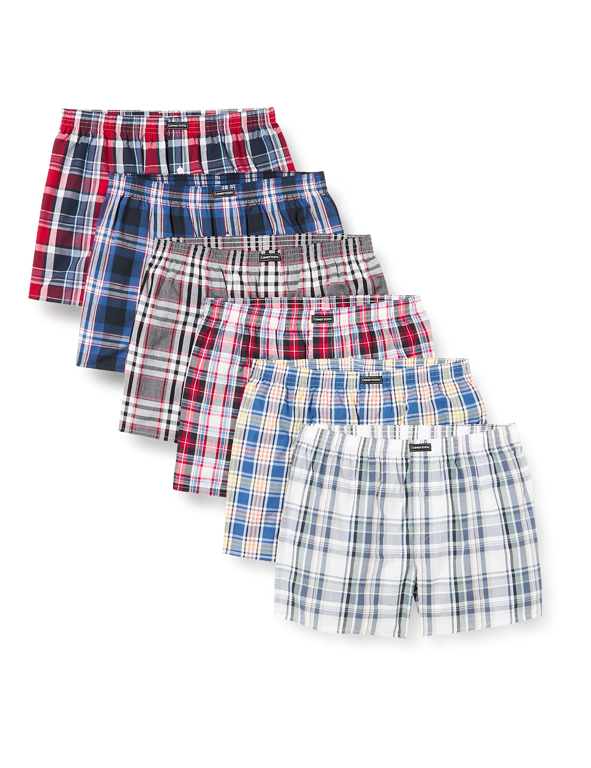 Lower East Men's Boxershorts American 6er Pack | 10er Pack