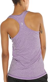 icyzone Women's Sports Tank Top Racerback Yoga Shirt Sleeveless Running Fitness Tank Top