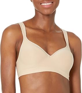 Bali Women's Comfort Revolution Wireless Bra, Full-Coverage Wirefree Bra, Wireless Everyday Bra with Cool Comfort Fabric Full Coverage Bra (Pack of 1)