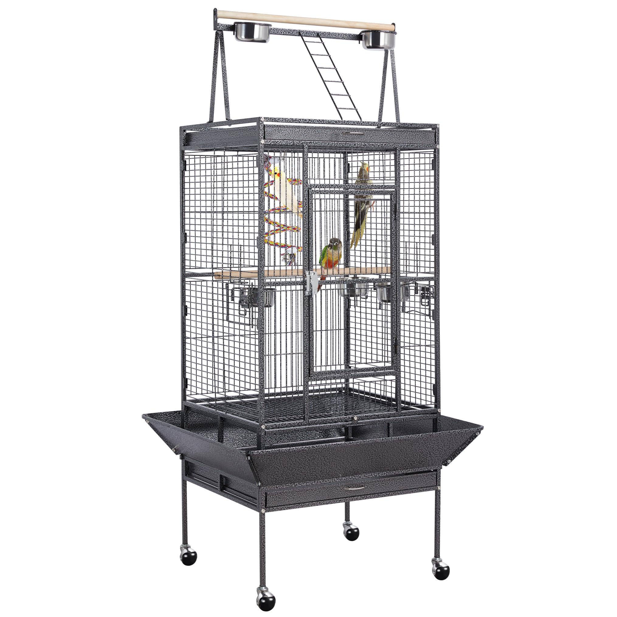 Yaheetech 69" Large Bird Cage, Rolling Parrot Cage for Parakeets Cockatiels | Pl