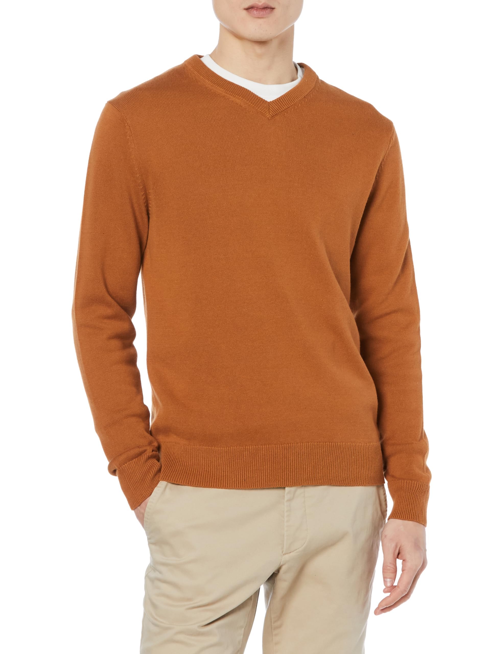 Amazon Essentials Men's V-Neck Pullover Jumper (Available in Big & Tall)