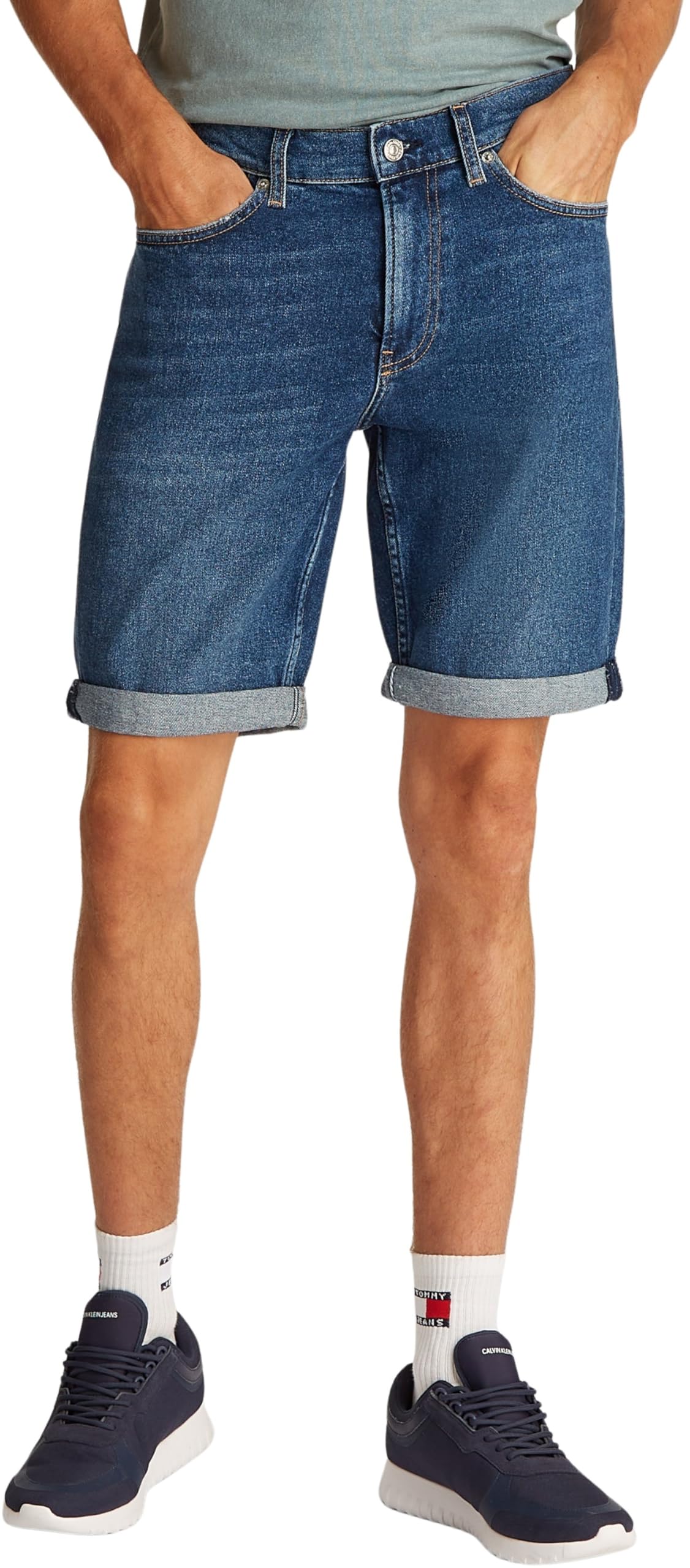 Calvin Klein Men's Slim Stretch Short Jeans
