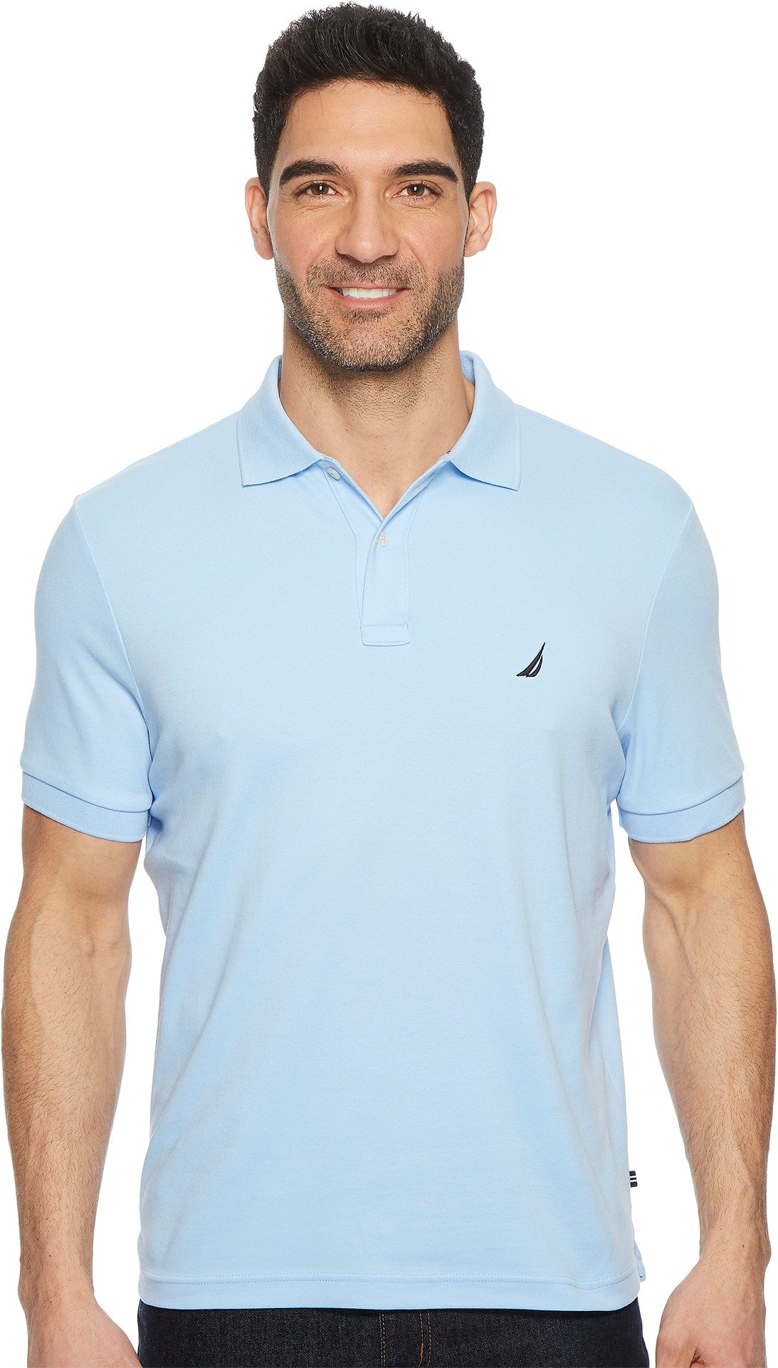 Nautica Men's Classic Fit Short Sleeve Solid Soft Cotton Polo Shirt