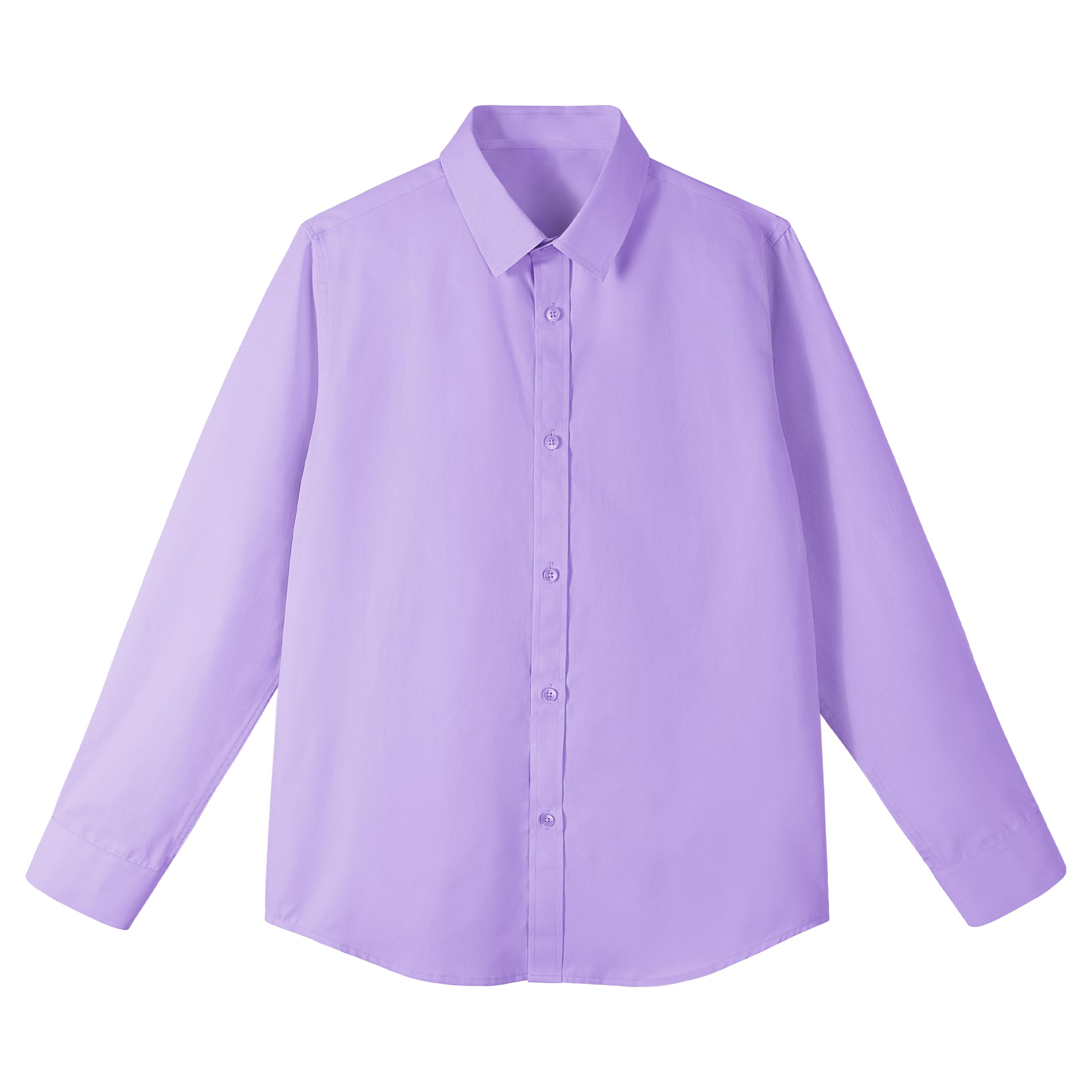 LOLANTA Boys Long Sleeve School Shirt, Formal Button Down Shirts