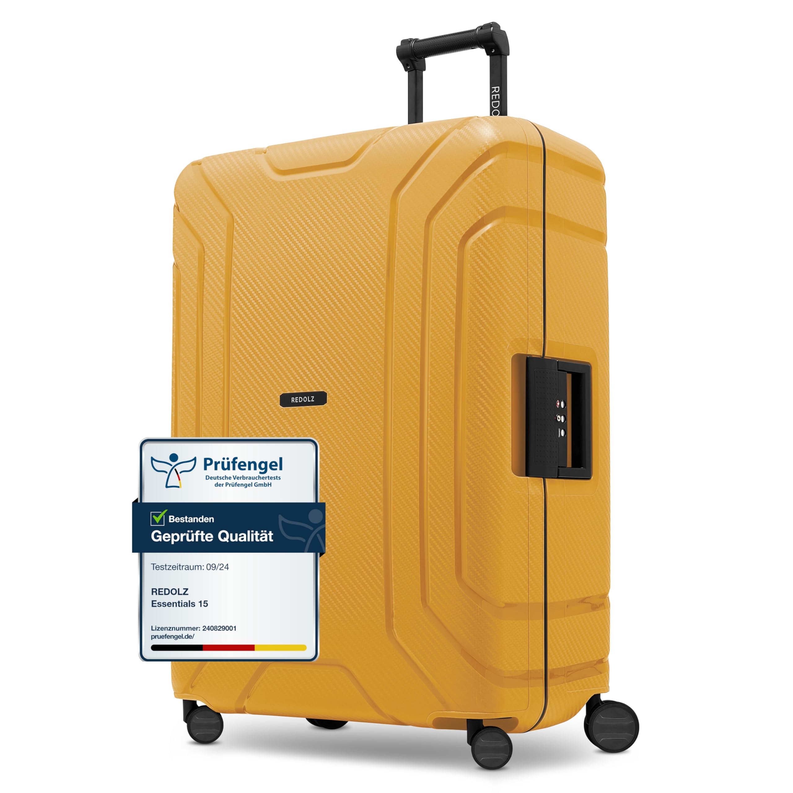 REDOLZ Essentials 15 Regular Products, Dark Yellow, Koffer L (75 cm)