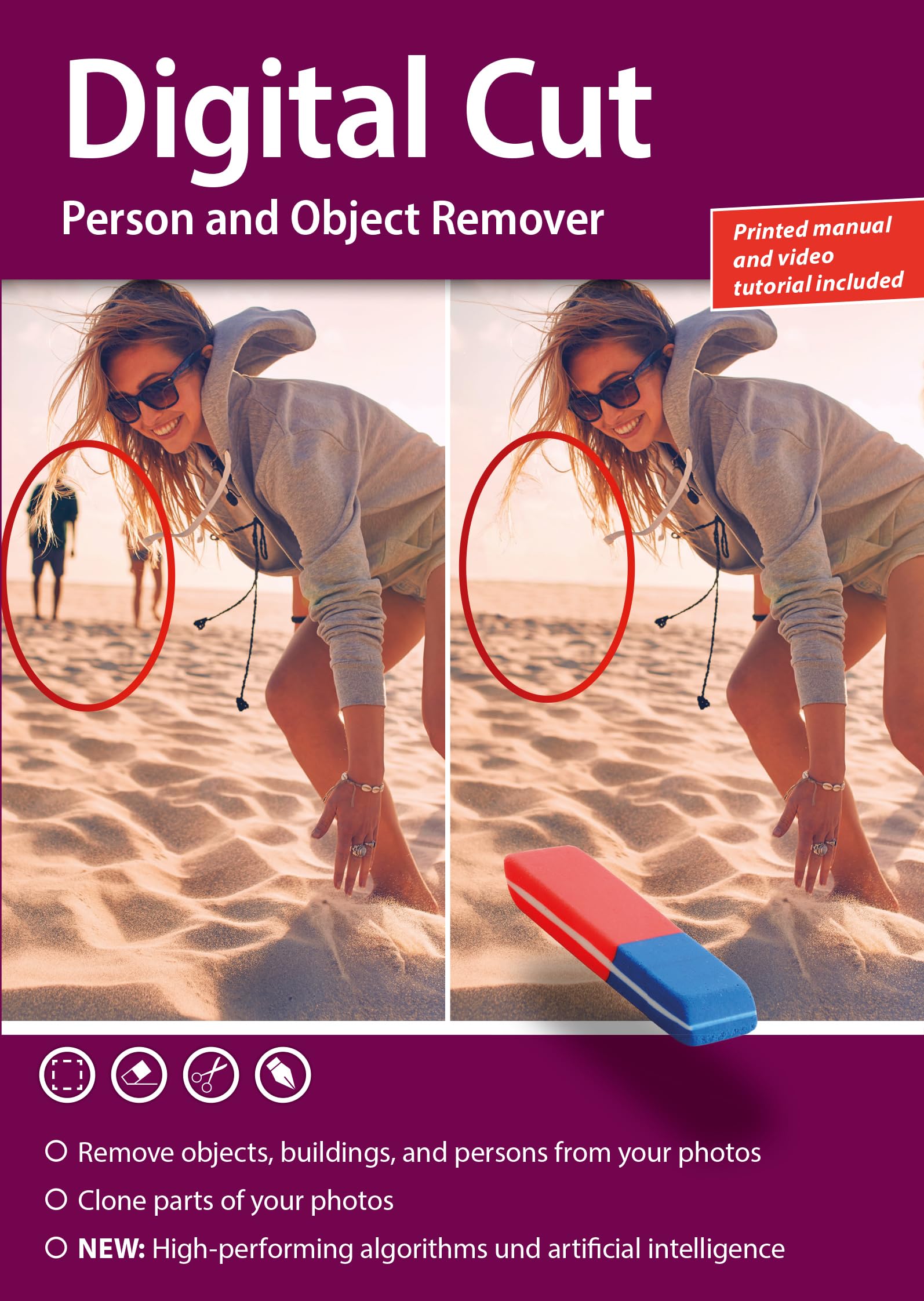 Photo Cut PRO for Windows 11, 10, 8.1, 7 - Edit, remove and change the backgroun