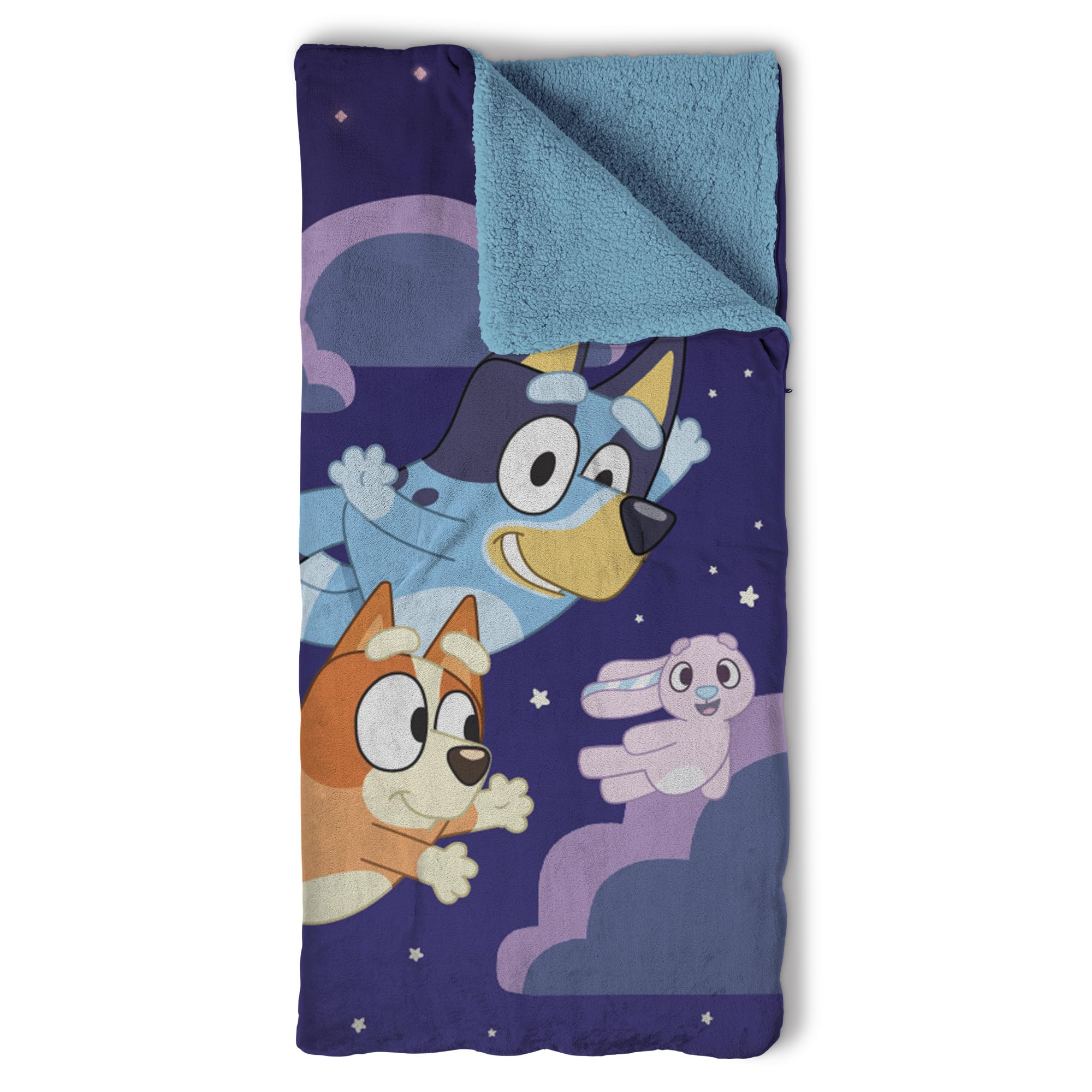Silk Touch Sherpa Slumber Bag for Boys and Girls, Sleeping Bag with Zipper, Slee