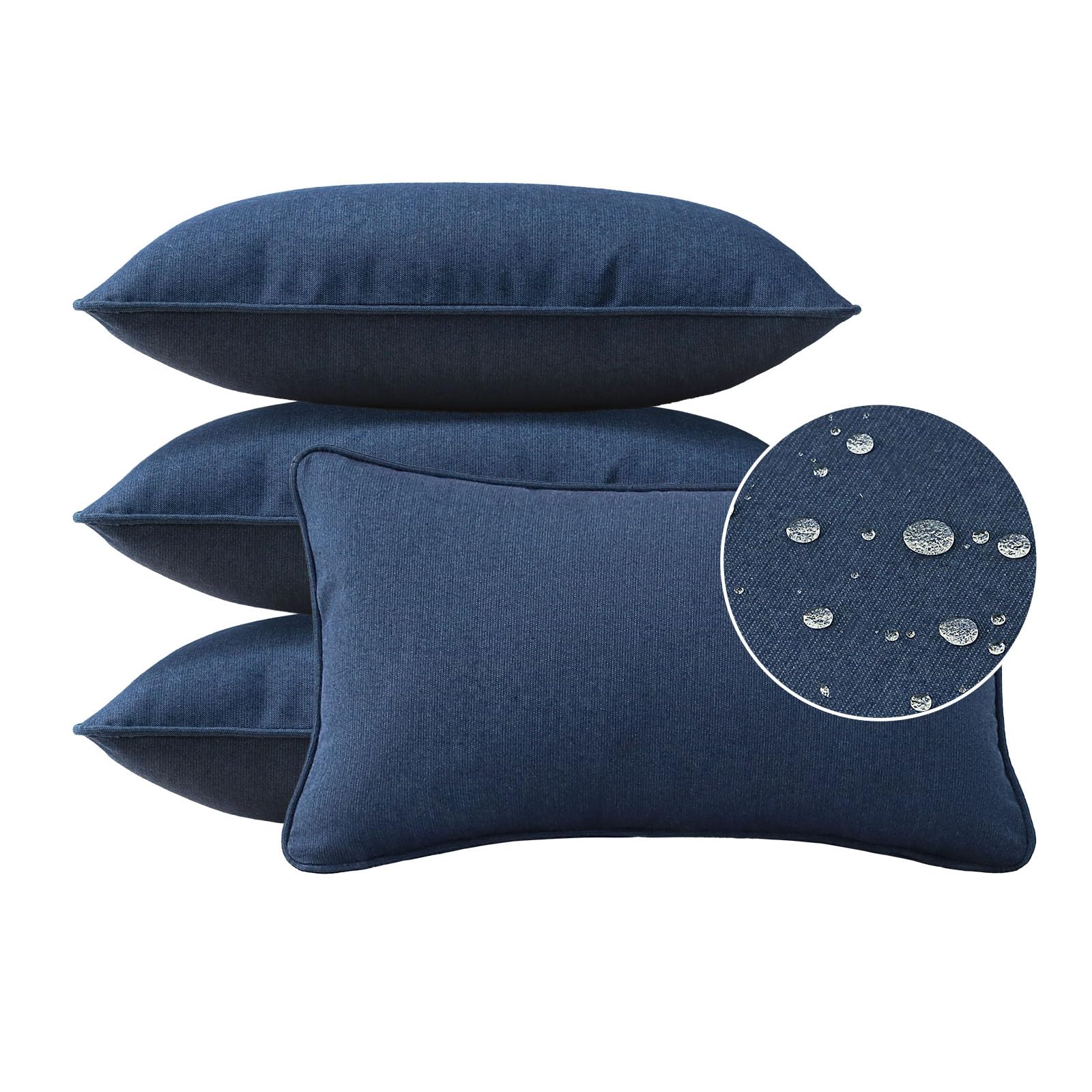 Unimatta Sunbrella Decorative Outdoor Water Repellent Throw Pillows with Inserts