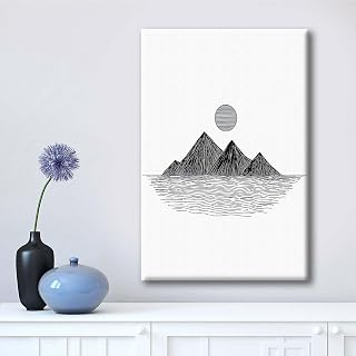 Framed Canvas Wall Art Modern Ready to Hang Home Decor Landscape Wall Hanging Decor Painting Poster Artwork for Living Room Bedroom Bathroom