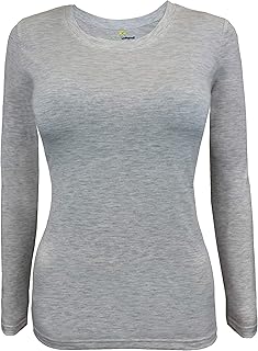 Natural Uniforms Women's Under Scrub Tee Crew Neck Long Sleeve T-Shirt