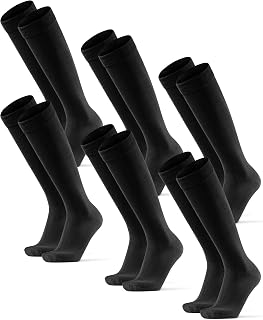 DANISH ENDURANCE Knee-High Dress Socks for Men & Women, 3-Pack