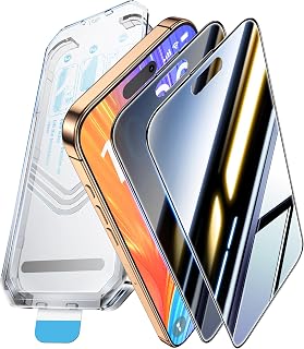 Tentoki Privacy Screen Protector for iPhone 16 Pro Max (6.9 Inch) (2 Pieces), Face ID Compatible, 9H Hardness + Military Grade Screen Protection, [With Easy Quick Installation Kit][Bubble Free]
