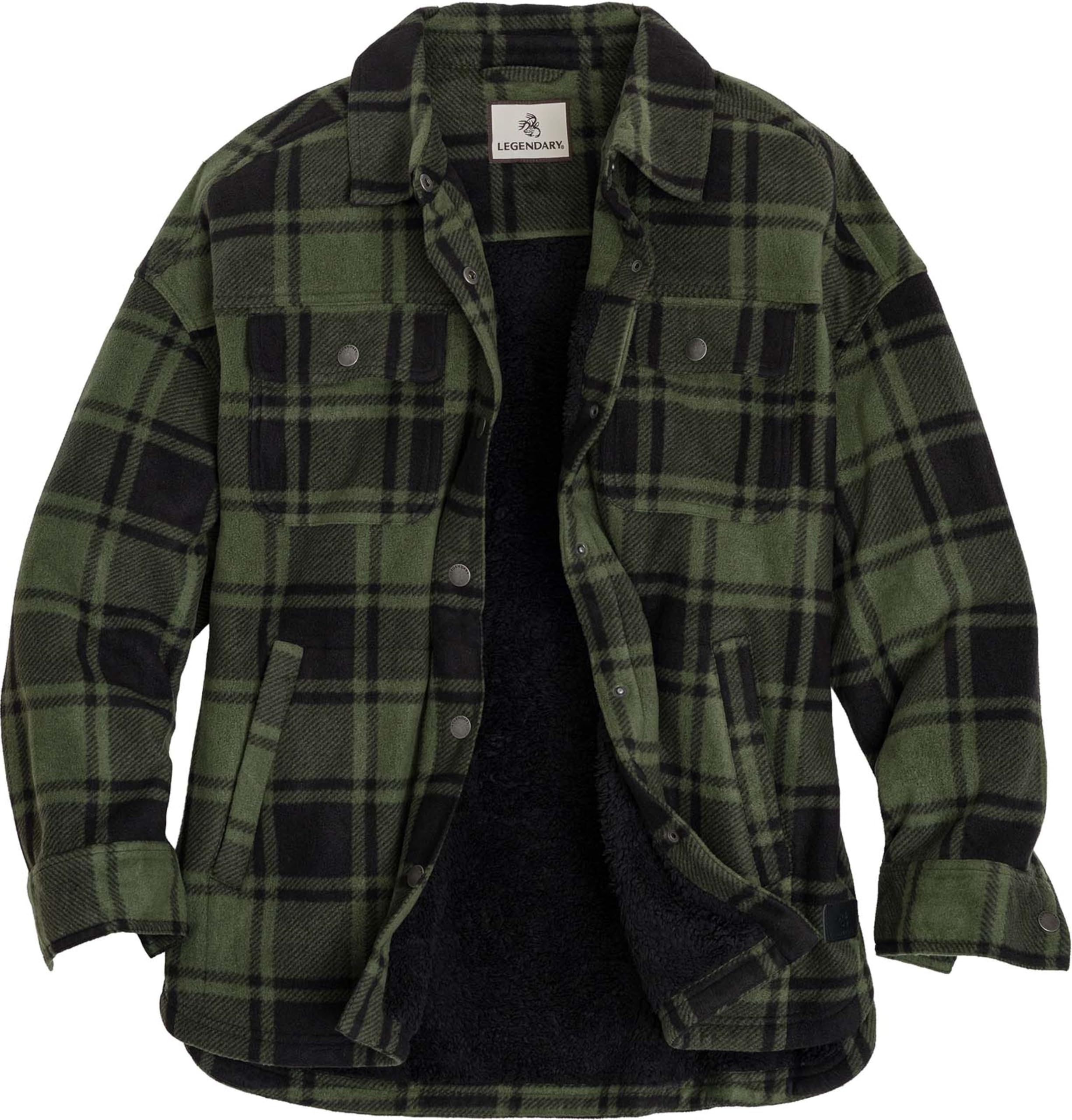 Legendary Whitetails Women's Fleece Shacket Berber Snap Shirt Jacket