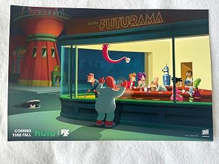 FUTURAMA - 12"x18" Original Movie TV Poster SDCC 2025 Hulu FX