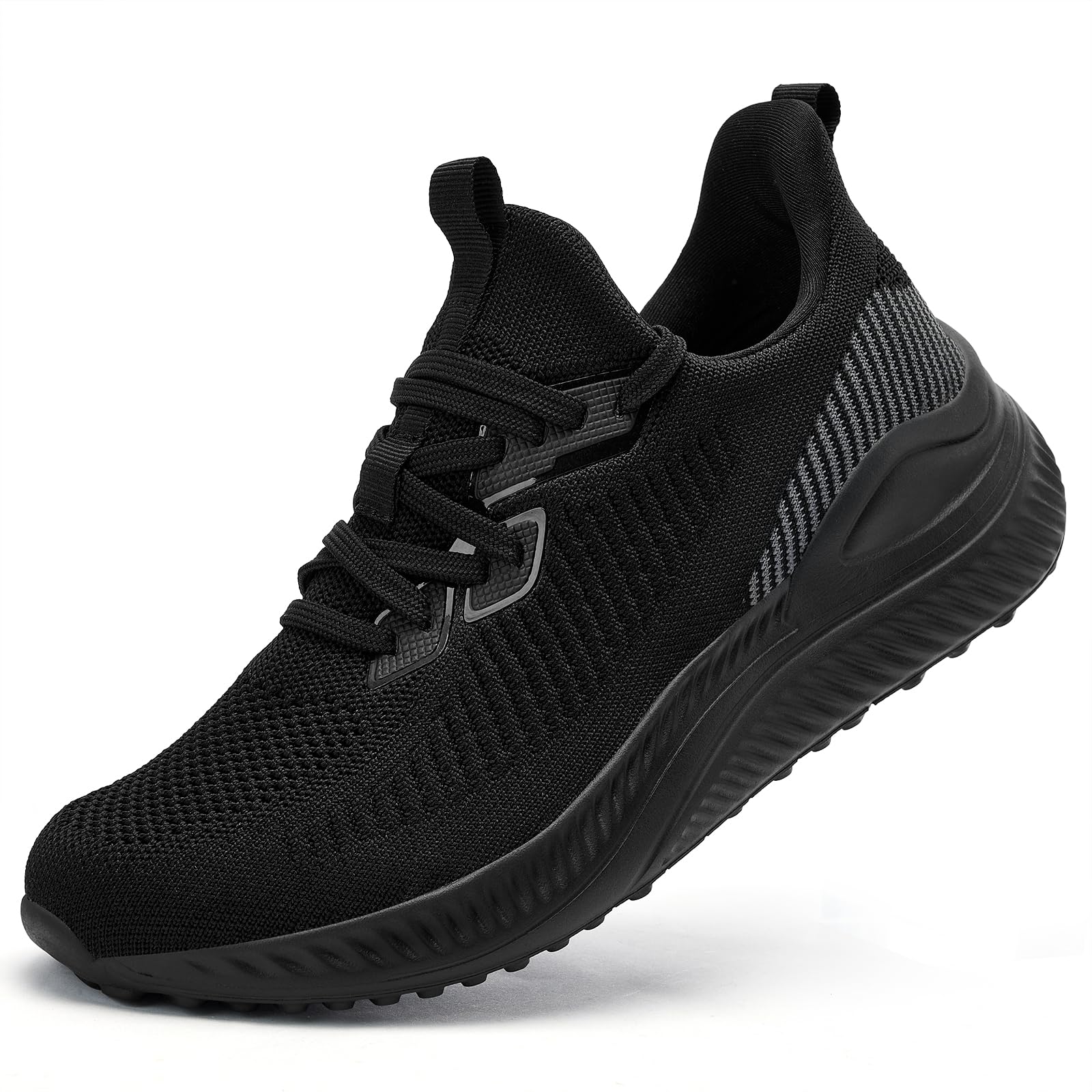 Slow Man Mens Walking Sneakers Wide Width Slip on Tennis Shoes,Lightweight Breat