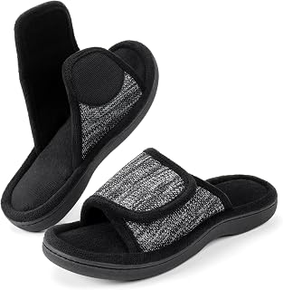 RockDove Women's Adjustable Wrap Memory Foam Slide Slipper