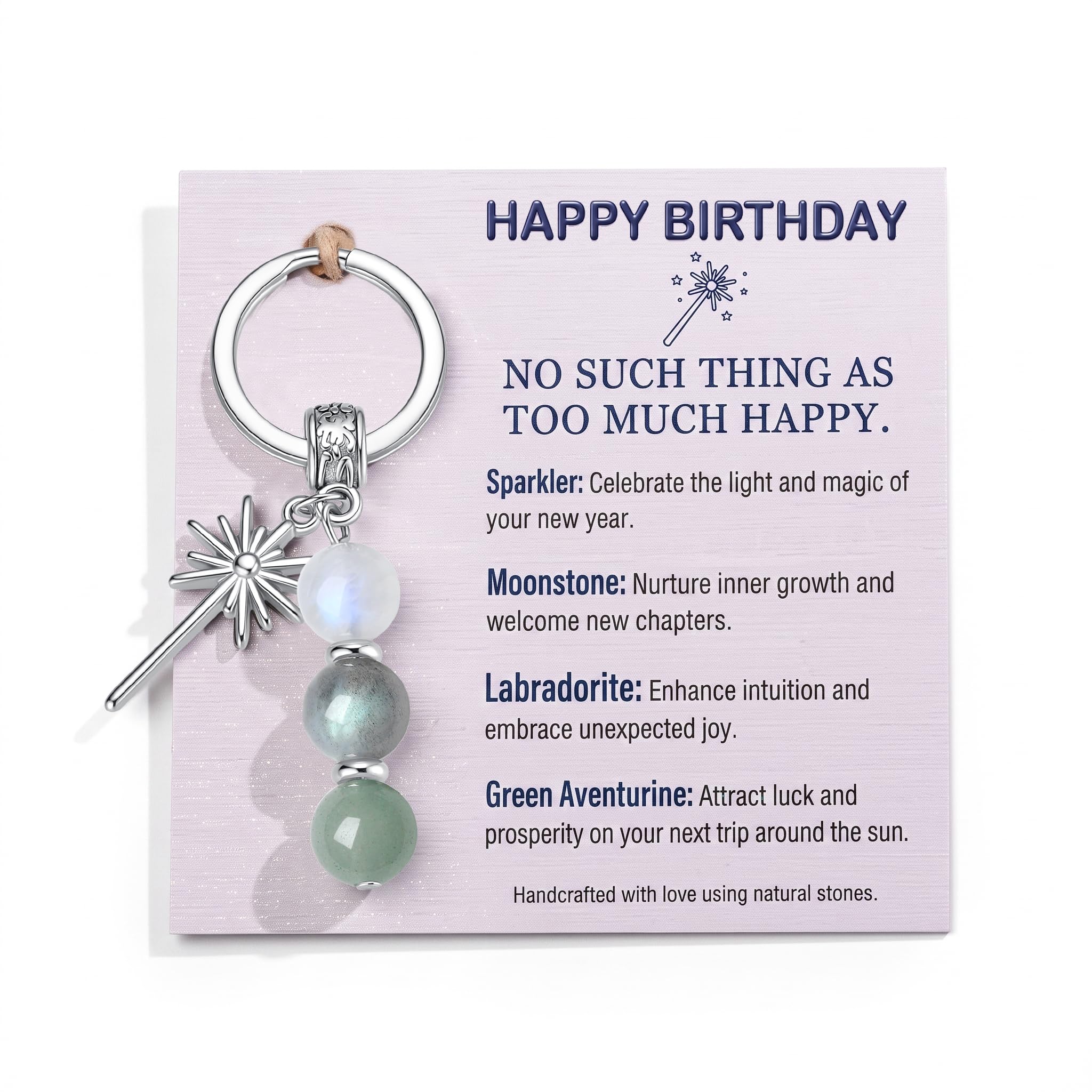 Quietsun Keychain Cute Women Gifts-New Beginnings/Birthday Gifts for Best Friend