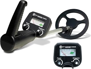 Bounty Hunter Junior Metal Detector for Kids, Lightweight & Adjustable Treasure Hunter with 6.5" Coil, Beep Alerts & Discrimination Mode, Beginner Detector for Ages 6+, Made in USA