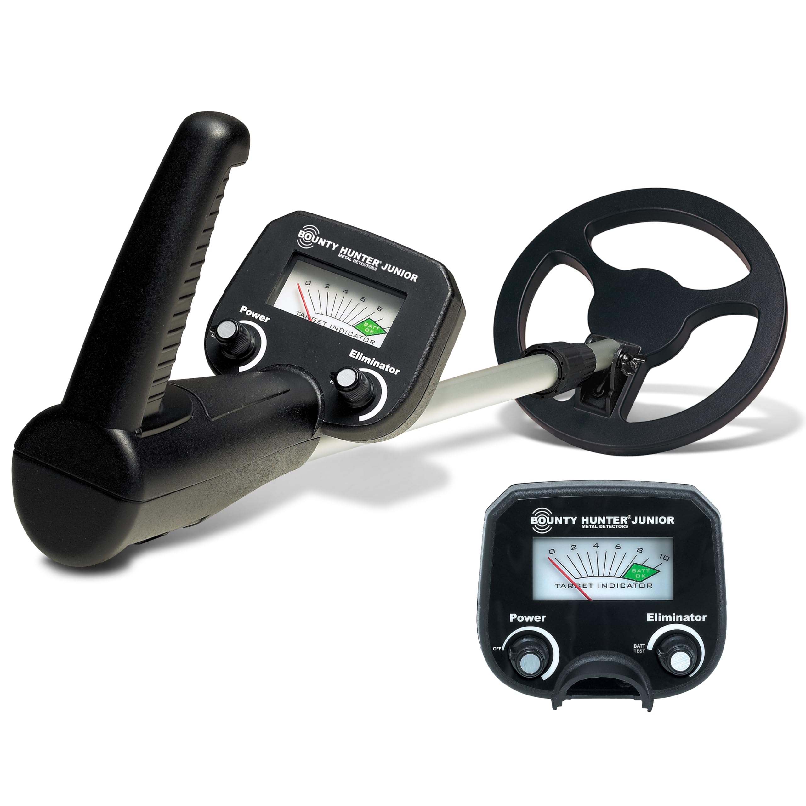 Bounty Hunter Junior Metal Detector for Kids, Lightweight & Adjustable Treasure 