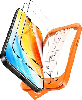 TORRAS iPhone 2023 Screen Protector, Anti-Fingerprint Diamond Protection Shatterproof Full Coverage Screen Protector for iPhone 2023 (2-Pack)