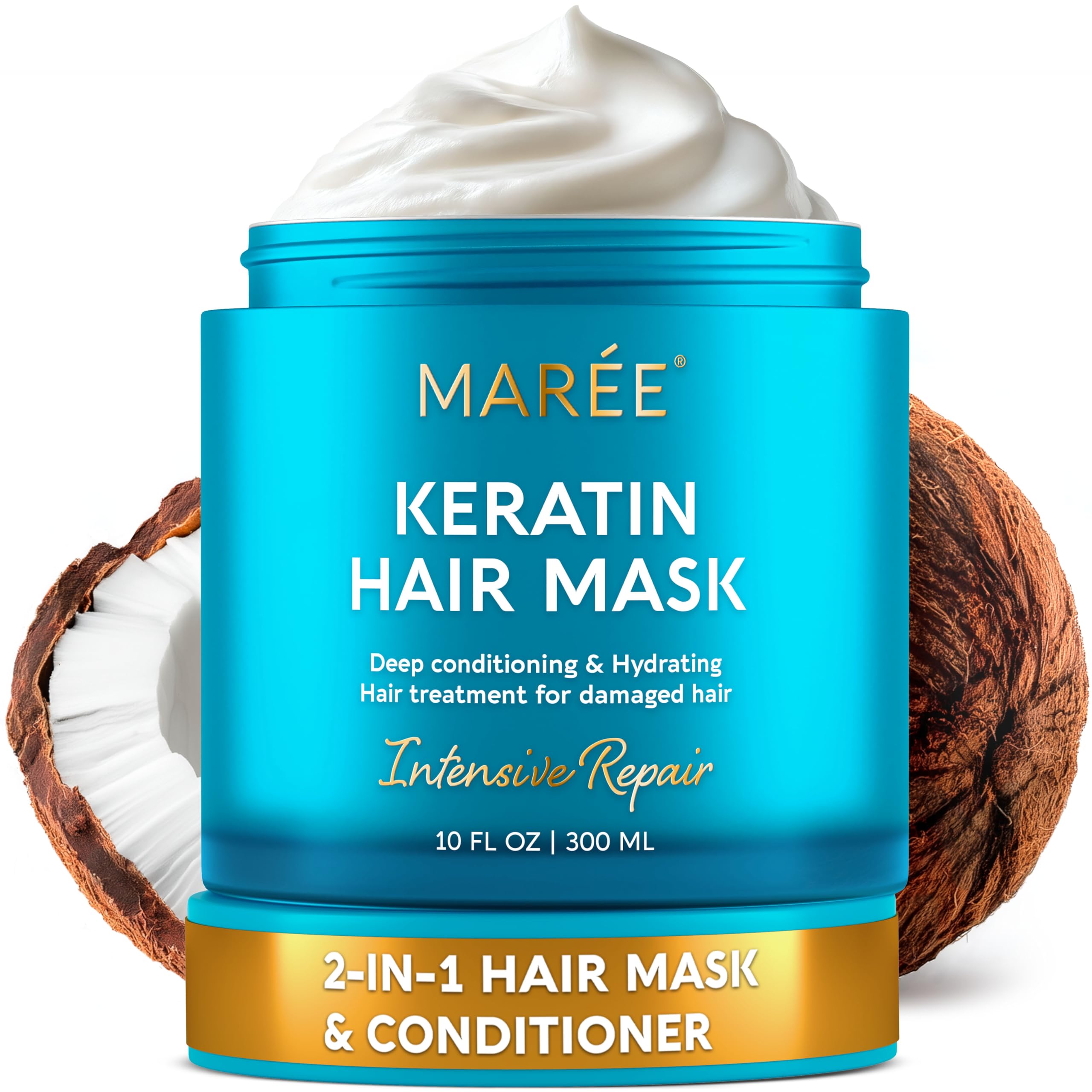 MAREE Deep Conditioning Hair Mask for Damaged Hair - Deep Hydrating Protein | Ha