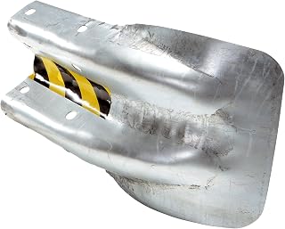 Vestil GR-H2R-TG Steel Flared End Guard 28-5/8 in. x 9-5/8 in. x 16-1/4 in. for Guard Rail Systems Silver