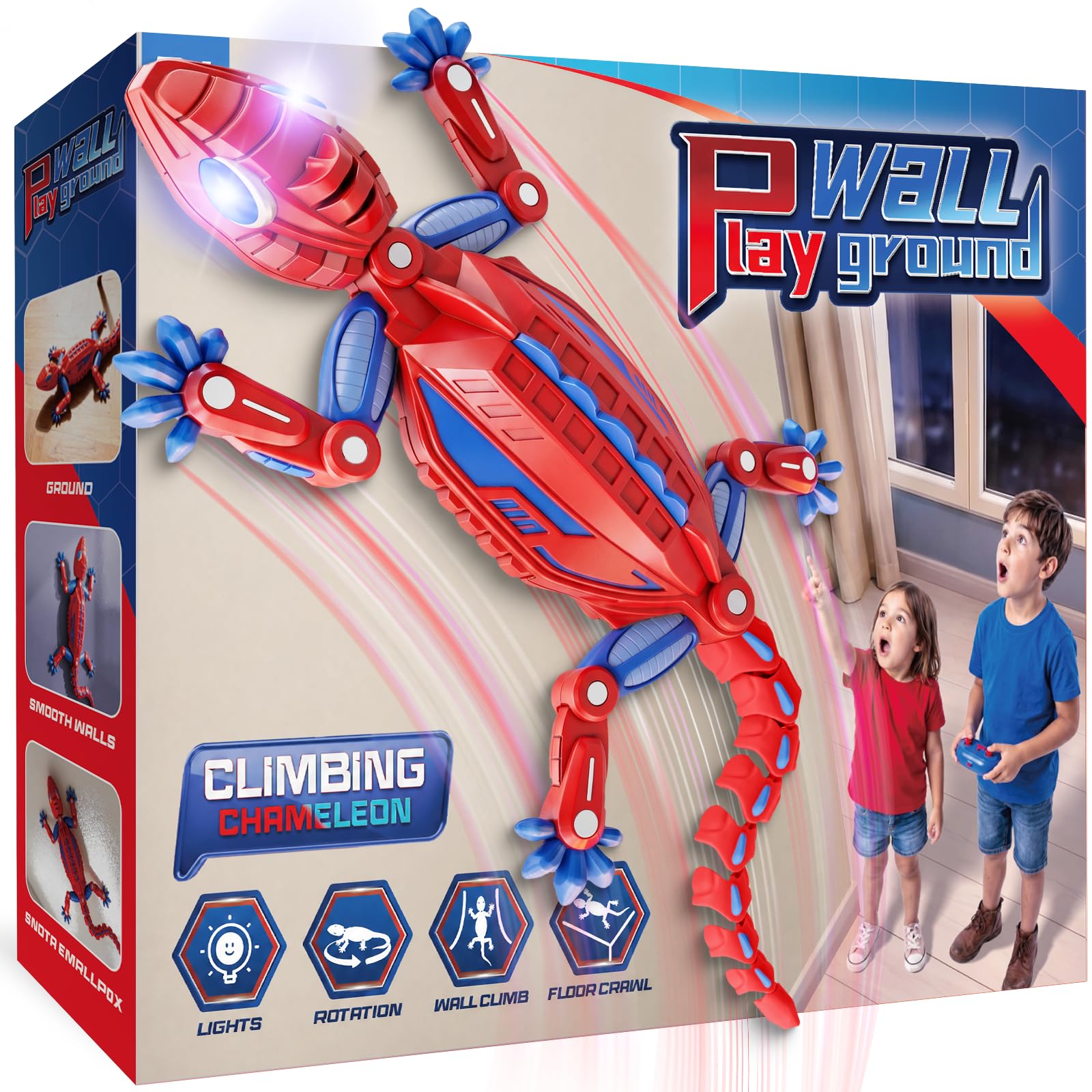 Wall Climbing Gecko Toy Birthday Gift for Boy Age 4 5 6 7 8 9 10+ Year Old | Rec