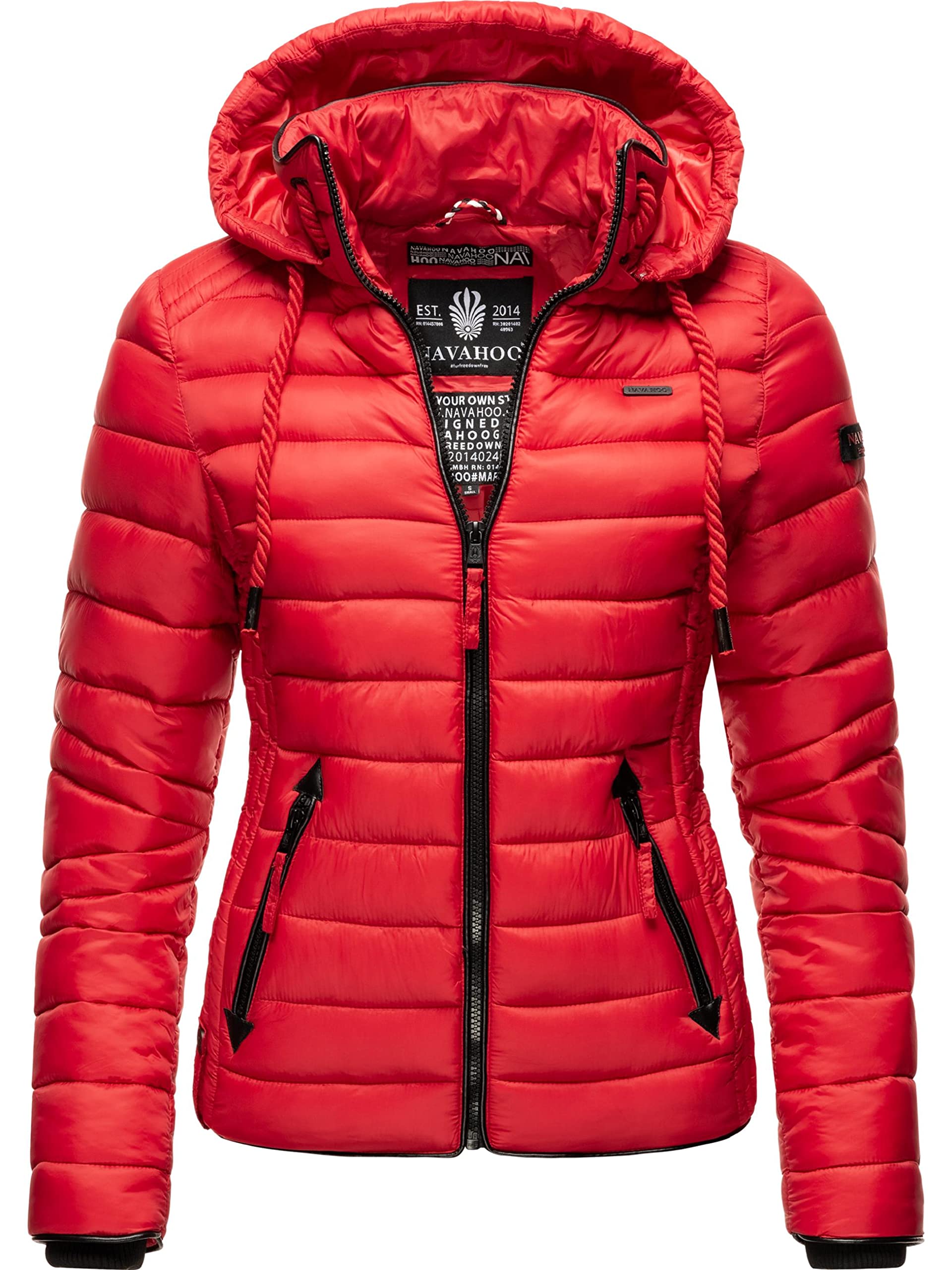 Navahoo Lulana Women's Lightweight Transition Jacket, Quilted Jacket with Hood, 
