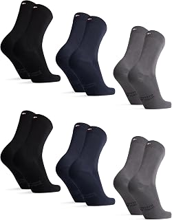 DANISH ENDURANCE Bamboo Socks, Anti Sweat Socks, 3 & 6-pack
