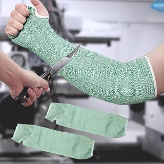 Cut Resistant Arm Sleeve Open Cuff Protective Guard for Kitchen Gardening Woodworking Industrial Men Women