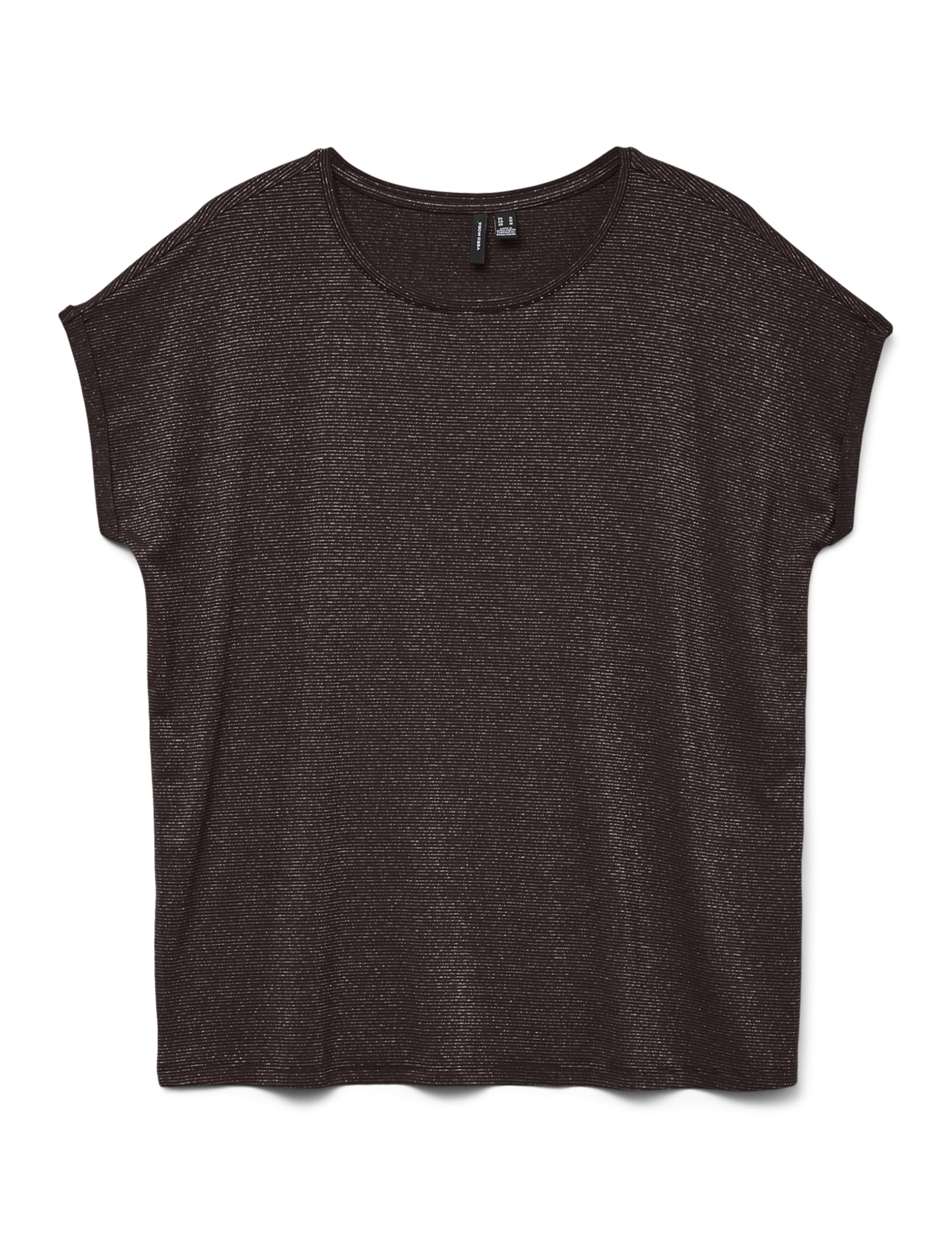 VERO MODA Vmlava Women's Glitter SS Top Stripe Ga Jrs Noos
