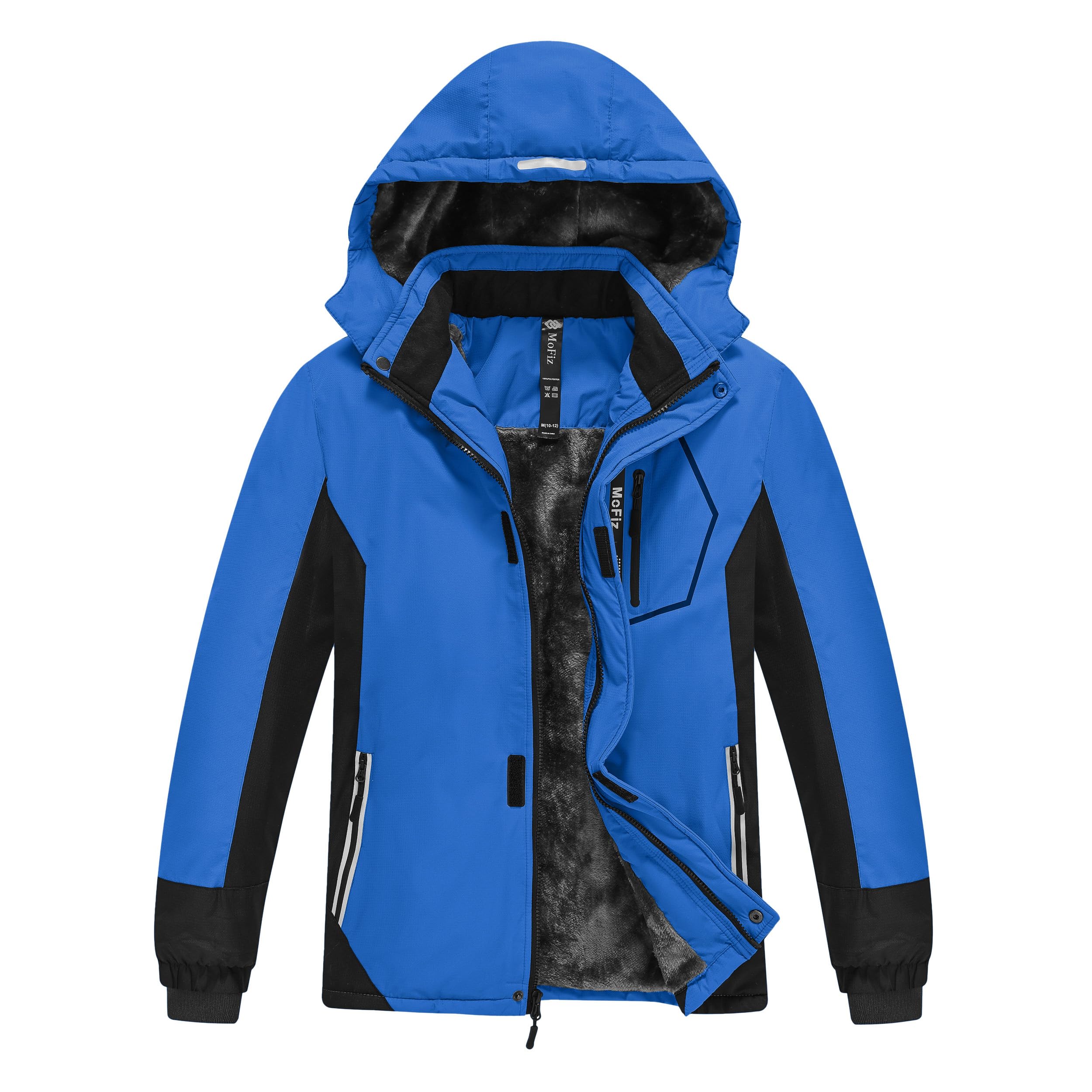 MoFiz Winter Jacket Boys Ski Jacket Warm Inner Lining Children's Outdoor Softshe