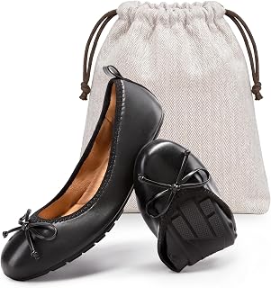 DREAM PAIRS Women's Foldable Ballet Ballerina Flats