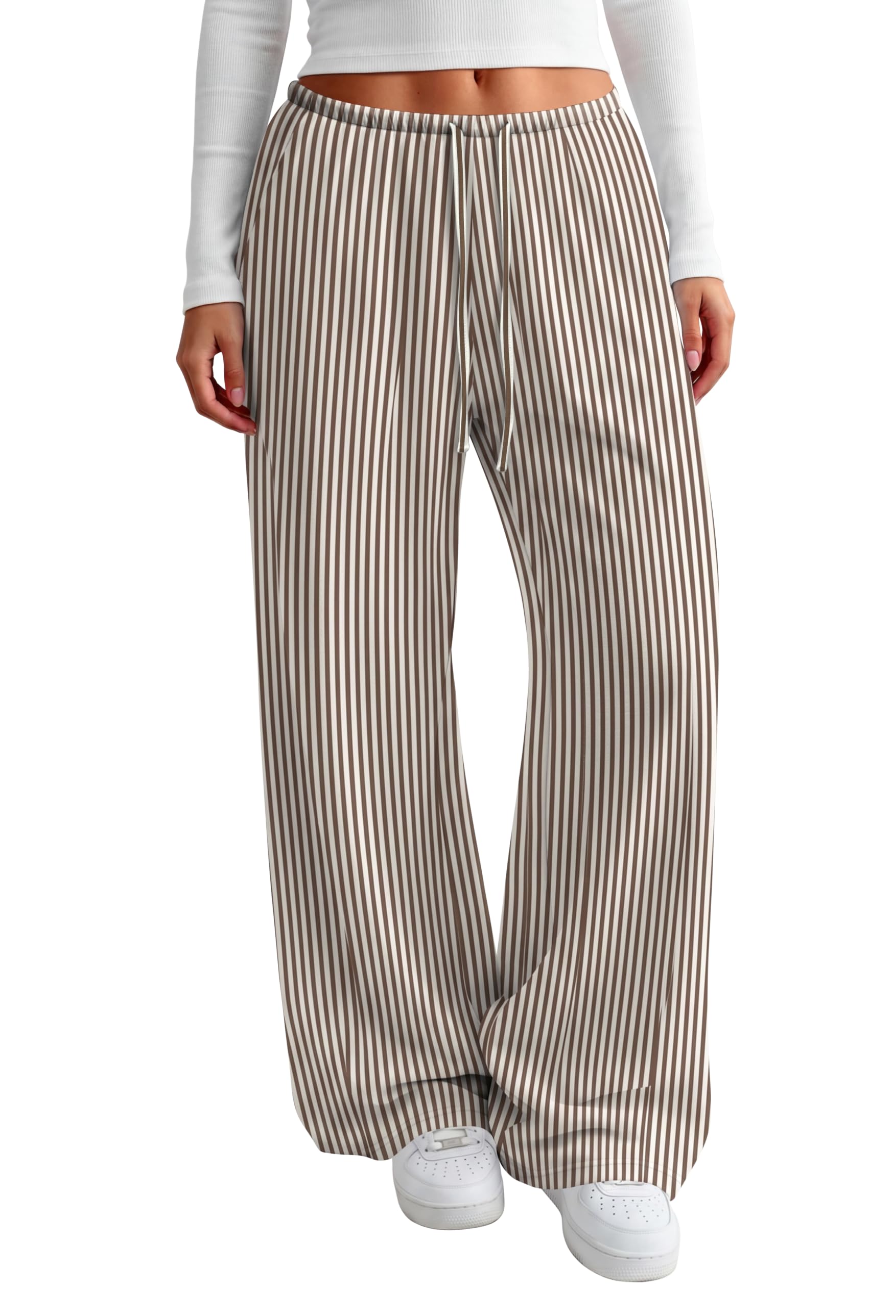Sampeel Women's Wide Leg Fall Lounge Pants with Drawstring and Pockets