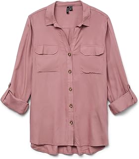 VERO Moda Women's Vmbumpy L/S Shirt New Noos Blouse (Pack of 1)