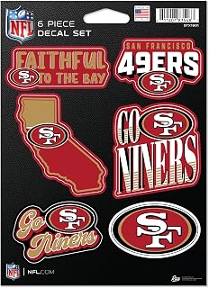 Rico Industries NFL Football 6-Piece Decal Set