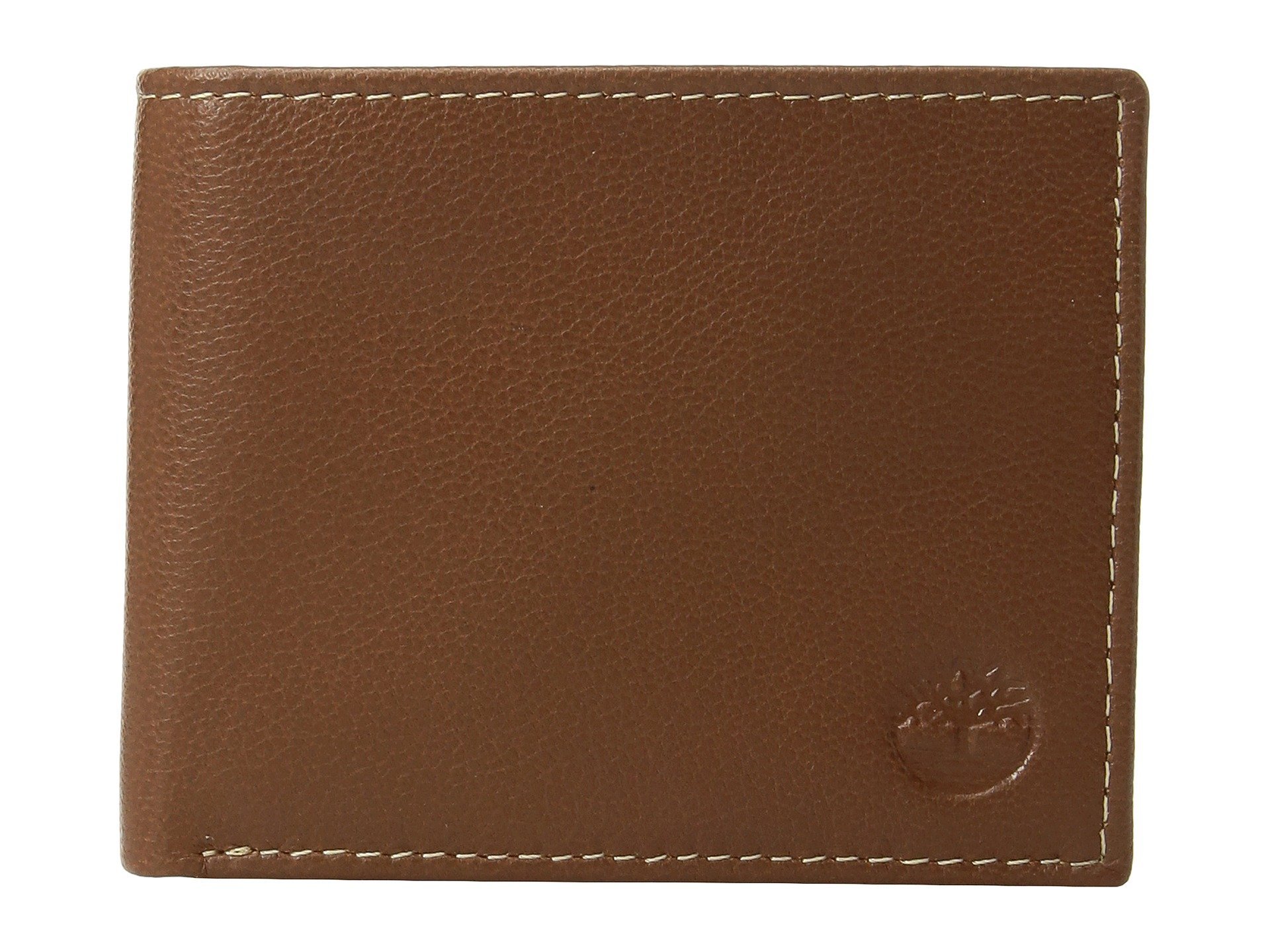 Timberland Mens Leather Wallet with Attached Flip Pocket Travel Accessory- Bi-Fo