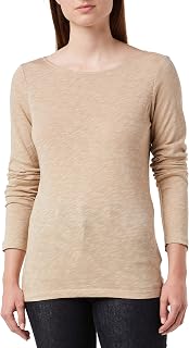 Marc OߴPolo Women's Striped Long Sleeve Top with Boat Neck