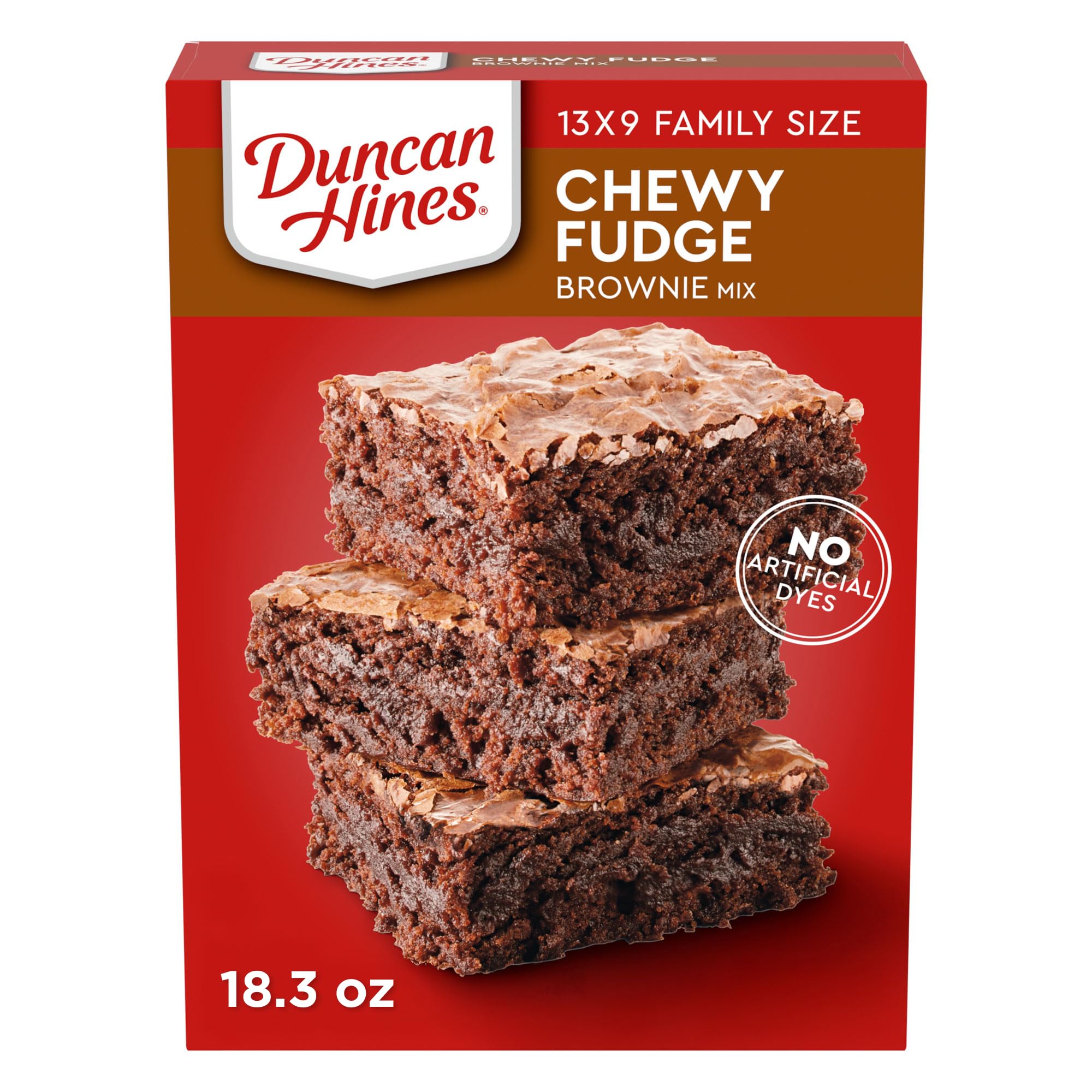 Duncan Hines Brownie Mix, Chewy Fudge, 18.3 oz. | Chewy fudge brownie mix; made 