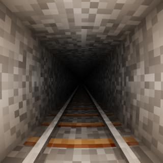 Endless Train - 3D Pixel Block Screensaver & Live Wallpaper