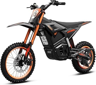QuietEase Electric Dirt Bike for Adults Teens, 3000W Brushless 220Nm Motor - 45° slope, 38 MPH, 48V/23.4Ah Removable Battery, Dual Hydraulic Brakes &amp; Full Suspension Electric Motorcycle For Age 13+
