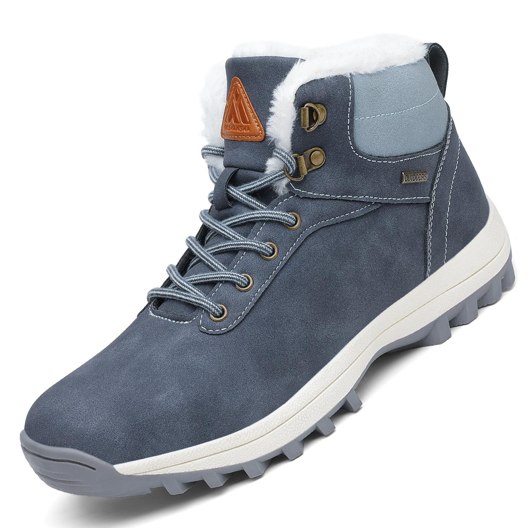 Mishansha Men's Women's Snow Boots Winter Hiking Shoes Trekking Waterproof Outdo