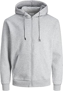 JACK & JONES Zip Hoodie Plain Zip Hoodie