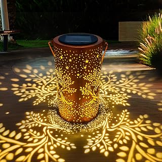 ANYTALK Tree of Life Solar Lanterns Outdoor Waterproof, Birthday Gifts for Women Mom Grandma, Hanging Solar Lights for Yard, Patio, Porch, Garden Decor, Christmas Gifts for Her/Him