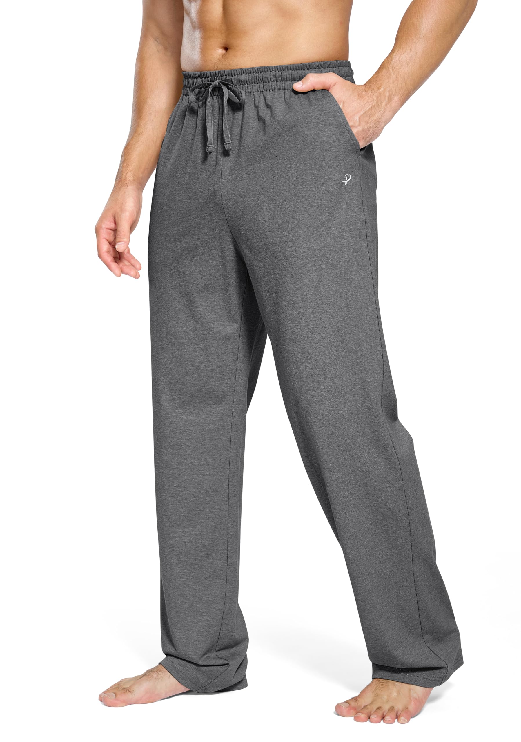 Pudolla Mens Tall Sweatpants 32"/34"/36"/38" Inseam Yoga Pants with Pockets