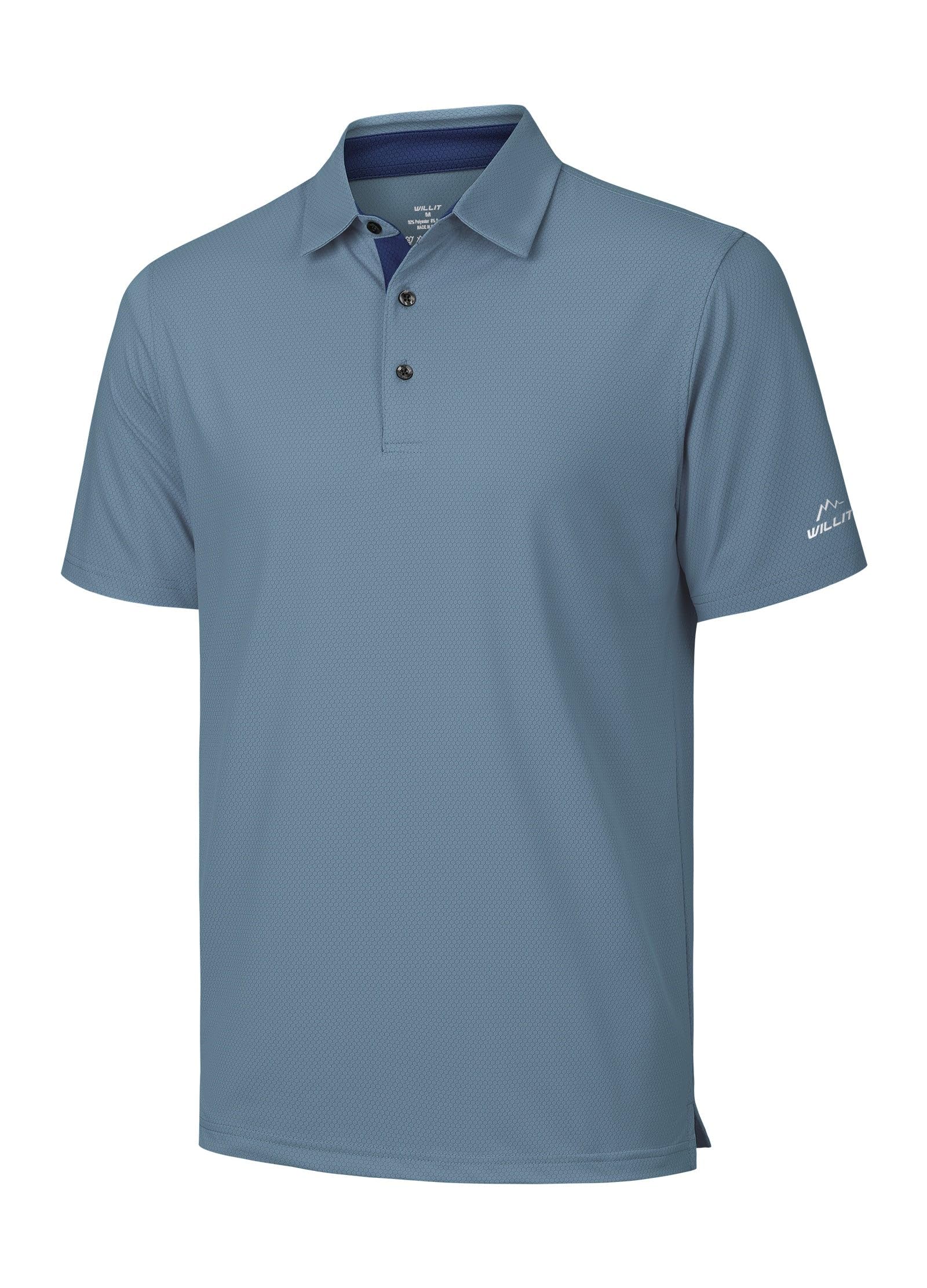 Willit Men's Golf Polo Shirts Short Sleeve Quick Dry Moisture Wicking Performanc