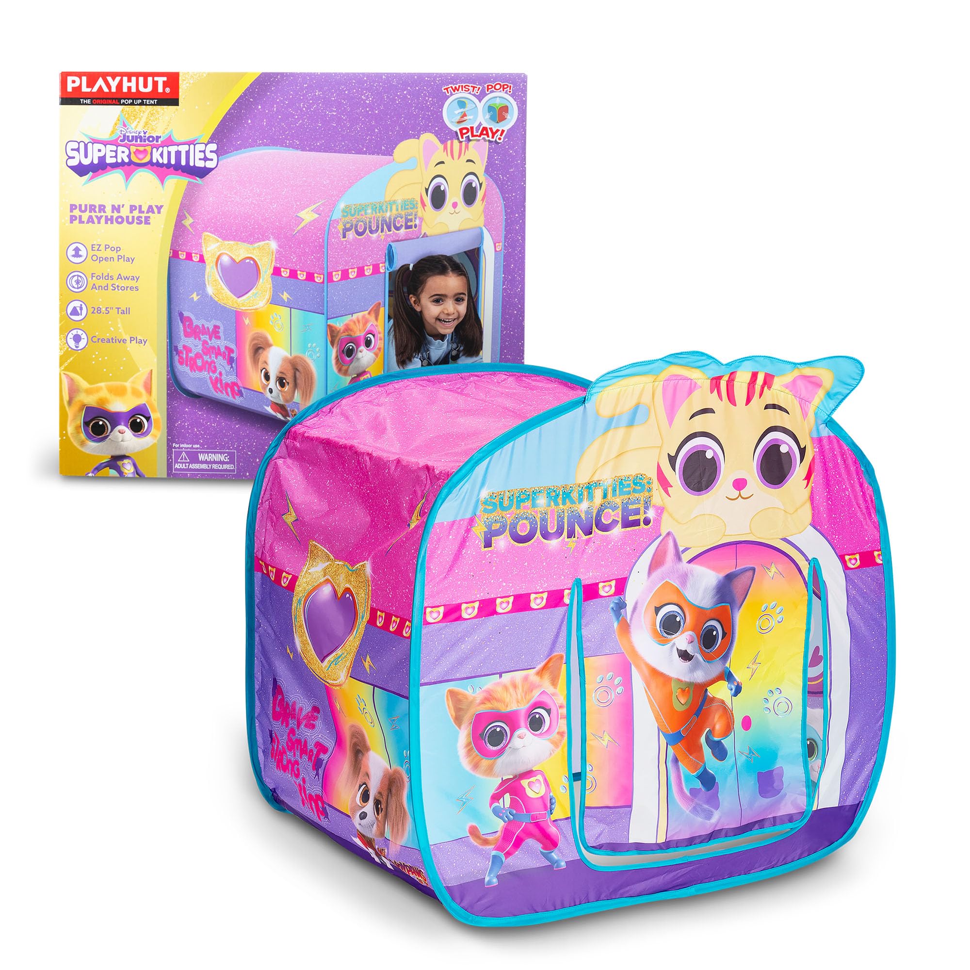 Playhut Super Kitties Purr N' Play Playhouse