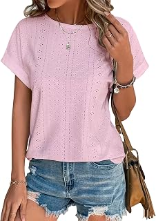 Cuptacc T-shirt Women Blouse Women Summer Elegant 2025 Fashion Embroidery