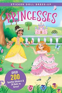 Princesses Sticker Doll Dress-Up Book