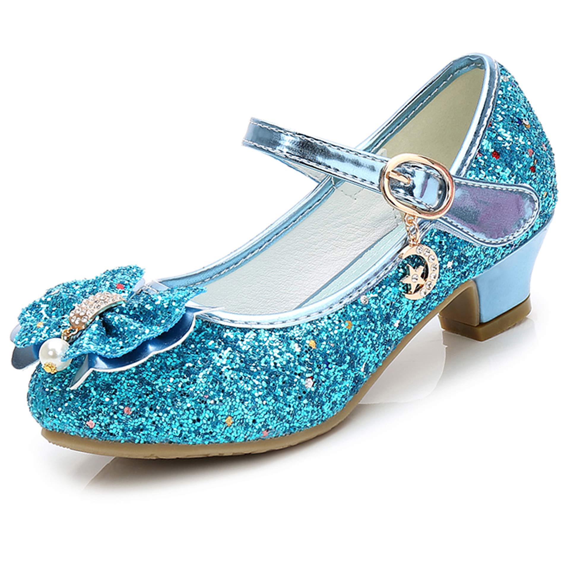 Cadidi Dinos Girls Dress Shoes Wedding Party Heel Mary Jane Princess Flower Shoe
